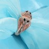SOHI Women's Rose Gold Embellished Snakehead Bracelet - 2 of 4