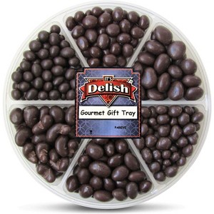 Holiday Chocolate Nuts and Fruit Large Gift Tray 6-Pt by It's Delish - Christmas New Year Events Fathers Mother Day Valentines Anniversary Gift - 1 of 4