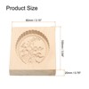 Unique Bargains Wooden 3D Carved Smooth Vintage Baking Cookie Biscuit Mould - 2 of 4