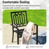 Captiva Designs 2pc Outdoor Patio Dining Chairs with Steel Frame and Ventilated Backs - 3 of 4