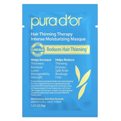 6ct Pura d'or Hair Thinning Therapy Intense Moisturizing Masque