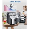 ZAFRO Nugget Ice Makers Countertop,Portable Ice Machine with Crushed Ice, Self-Cleaning,35lbs/Day,(Stainless Steels Black) - 3 of 4