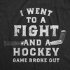 Womens Funny T Shirts I Went To A Fight And A Hockey Game Broke Out Sarcastic Tee - Crazy Dog Women's T Shirt - 2 of 4