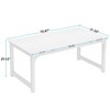 Sapphtopaz 70" Modern Computer Desk with Thick Metal Frame Executive Office Desk with Wide Tabletop Large Study Desk for Home Office, Bedroom - 3 of 4