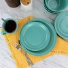 Gibson Home 16 Piece Siam Stoneware Dinnerware Set in Green - 3 of 4