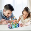 PICASSO-TILES Magnetic Tiles For Kids, 80PCS Construction STEM Building Blocks Educational Toy, Travel Size - 3 of 4