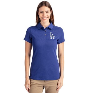 Los Angeles Dodgers Cutter & Buck Advantage Eco Tri-Blend Pique Womens Polo - Tour Blue - 4X Large - 1 of 1