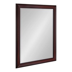 Kate and Laurel Scoop Framed Wall Mirror, 26x32, Cherry - 1 of 4