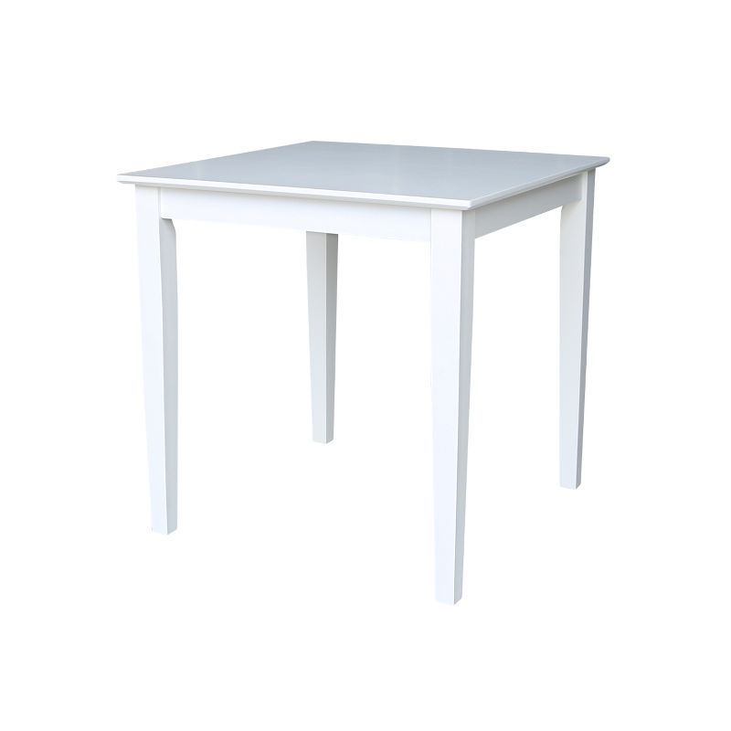 Solid Wood 30 " Square Dining Height Table White - International Concepts, 1 of 7