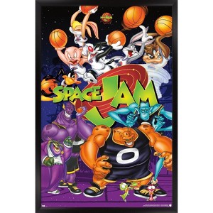 Trends International Looney Tunes: Space Jam - Collage Framed Wall Poster Prints - 1 of 4