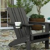 Merrick Lane Adirondack Chair with Cup Holder, Weather Resistant HDPE Adirondack Chair - 4 of 4