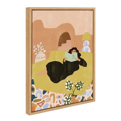 Stay True Boho Canvas Art with Natural Frame, 18x24