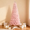 Racxily Slim Snow Flocked Christmas Tree, Realistic Artificial Pencil Tree for Holiday Decor - 2 of 4