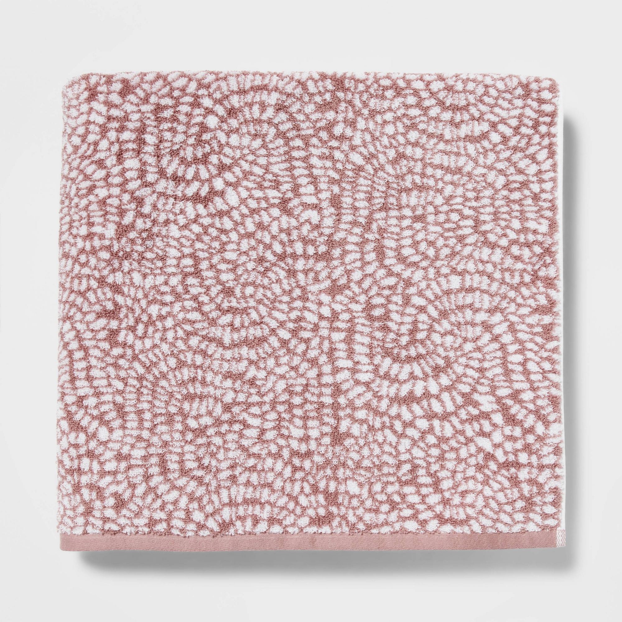 Performance Plus Oversized Bath Towel Mauve Geo - Threshold™