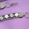 Anna-Kaci Women's Crystal Square Accent Waist Chain Adjustable Belly Jewelry - Silver - 3 of 4