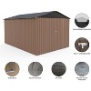 Acekool 8x10 FT Outdoor Metal Storage Shed, Lockable Double Doors, Vent, Sloped Roof, for Garden Patio Lawn - 4 of 4