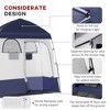 Vynxaria Outsunny Shower Tent, Pop Up Privacy Shelter for Camping, Dressing Changing Room - 3 of 4