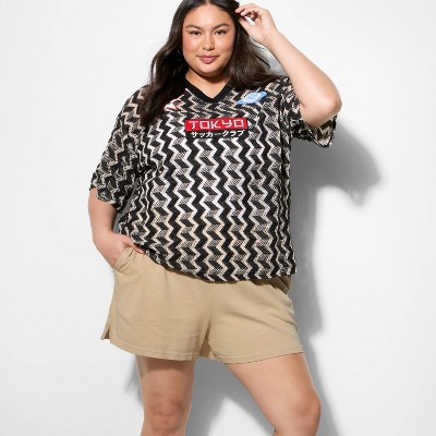 Women's Mid-Rise Dorm Pull-On Shorts - Wild Fable™