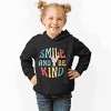The Juniper Shop Mini Smiley Smile and Be Kind Aria Toddler Hoodie - 3 of 4