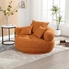 Bean Bag Chair Modern with Removable Cover and Throw Pillows for Living Room or Lounge 50in-3irtyhousy - 2 of 4