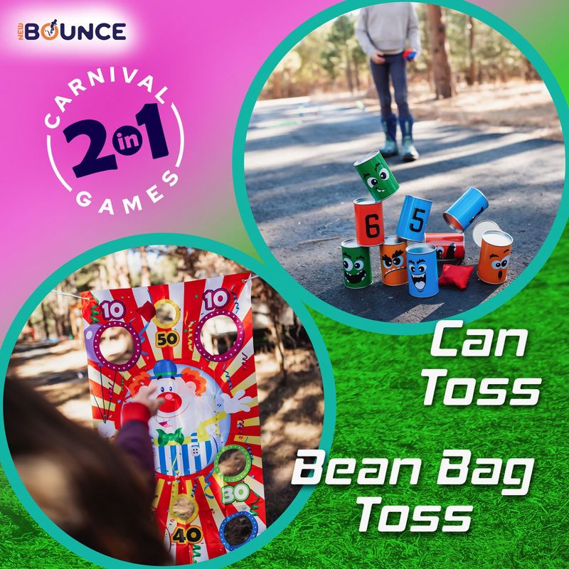 New-Bounce Bean Bag Can Toss Games - 2 in 1 Family Carnival Game Set, 2 of 6