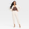 Women's Signature Crepe Tapered Ankle Pull-On Pants - A New Day™ - 3 of 3