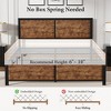 Twin/Full/Queen Size Bed Frame with Wood Headboard and Footboard, 14 Inch Platform Mattress Foundation, No Box Spring Needed Bed - 4 of 4