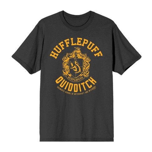 Harry Potter Hufflepuff Quidditch Crest Crew Neck Short Sleeve Men's T-shirt - image 1 of 2