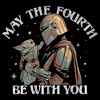 Boy's Star Wars The Mandalorian Grogu May the Fourth Be With You Starry Night T-Shirt - 2 of 4