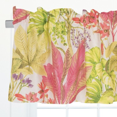 Moana Tropical Botanical Cotton Valance Set of 2