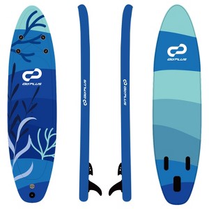 Costway Small Inflatable SUP Board, Portable Paddle Board with 5D rings Stand Up Paddle Board for Youth & Adult Blue/Turquoise/Green/Orange/Navy/Pink/Light Pink - 1 of 1