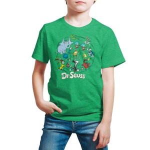 Boys' - Dr. Seuss - Book Characters Short Sleeve Graphic T-Shirt - 1 of 4
