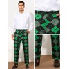 Lars Amadeus Men's Regular Fit Flat Front Colorful Printed Pants - 4 of 4