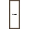 PosterPalooza | Panoramic Sculpted Silver Picture Frame - UV Acrylic, Foam Board Backing, Hanging Hardware - 2 of 4