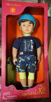 Our Generation Theodore 18 Skateboarder Boy Doll : Target