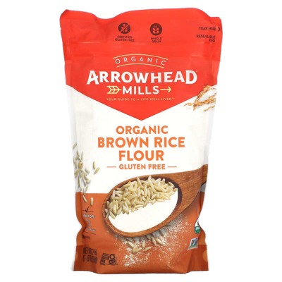 Arrowhead Mills, Organic Brown Rice Flour, Gluten Free, 24 oz