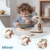 Robotime Dollhouses Pretend Play Kitchen Toy Appliances Creamy with Mixer, Juicer, Bread Maker Birthday Gift for Baby, Beige, 17.72"*11.02"*7.68" - 4 of 4