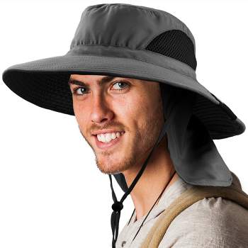 Bucket Hat Wide Brim UV Protection Sun Boonie Fishing Hiking Safari Outdoor  Hats