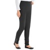 Collections Etc Cinched Ankle Leggings with Button Accents and Elastic Waistband, 30" L Inseam, Made of Cotton and Spandex - 4 of 4
