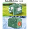 Pop Up Greenhouse,Portable Walk-in Indoor Outdoor Greenhouse for Garden Patio Backyard,Zippered Doors and Window,PE Cover - 4 of 4