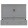 Full Size Murphy Bed with USB Ports and Large Drawers - 4 of 4