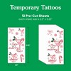 Big Dot of Happiness A Tini Bit Merry Temporary Tattoos, Christmas Cocktail Favors Holiday Candy Cane Martini, Set of 12 Tattoo Sheets – 72 Total Tats - 4 of 4