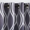 Exclusive Home Alfie Room Darkening Blackout Grommet Top Curtain Panel Pair - 3 of 4