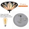 YIYIBYUS 18inch Retro 3-Light Stained Glass Flush Mount Ceiling Light - 4 of 4