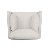 PAGED Accent Chair Comfy Living Room Chairs with Tufted Back and Studded Arms for Living Room, Office, Reception Room - 3 of 4