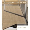 Bathroom Rugs Set 3 Pieces Beige Absorbent Quick Dry Non Slip Washable Rubber Backing Braided Bath Mats Fit Under Door - 3 of 4