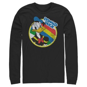 Mens Mickey & Friends Serious Donald Duck Long Sleeve Shirt - 1 of 4