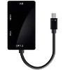 Monoprice Mini DisplayPort 1.2a / Thunderbolt to 4K HDMI, DVI, and VGA Passive Adapter, Black (112799) - 2 of 4