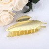 Unique Bargains Women's Leaf Metal Large Hair Clips 1 Pc - 3 of 4