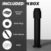 Crestlive Products 45lbs Patio Umbrella Base  Heavy Duty Outdoor Patio Market Umbrella Stand for Deck, Poolside, Balcony, Wind-Resistant Design - 4 of 4